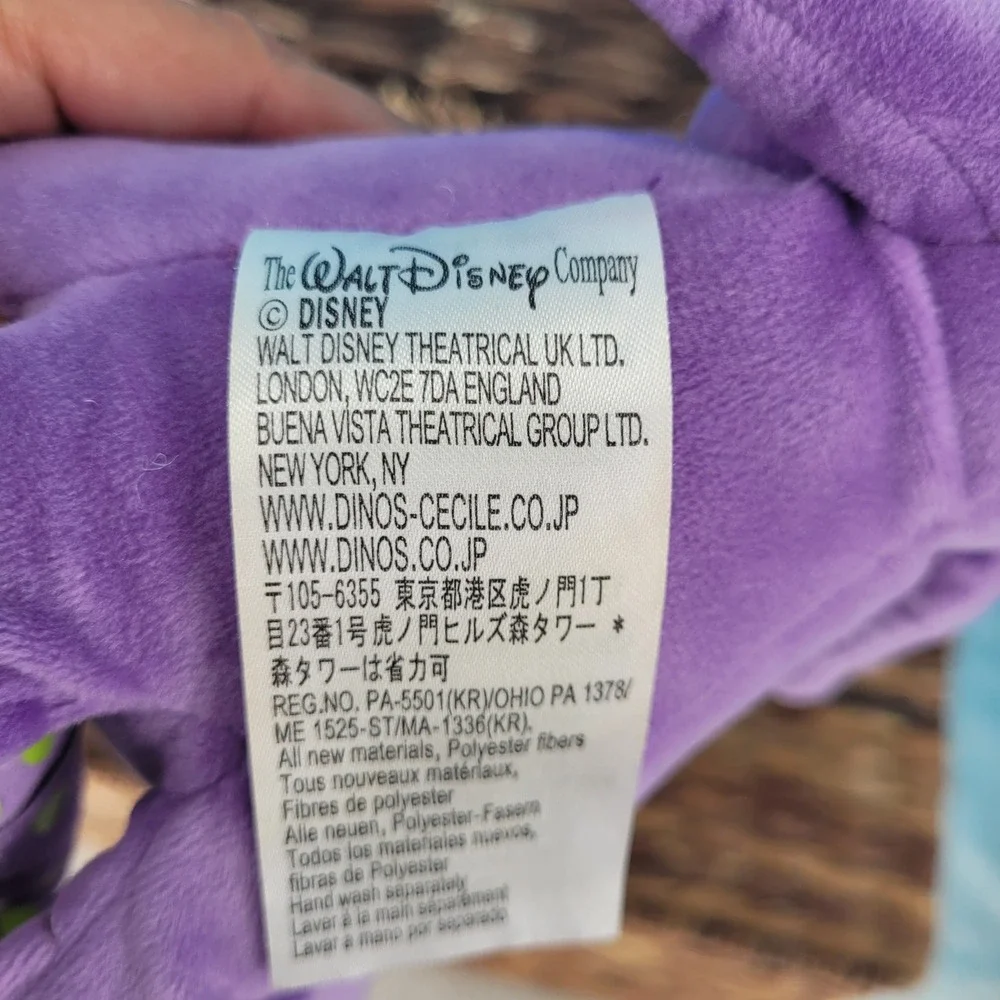 Disney Ursula theatrical Plush Toy Kids OS Little Mermaid Villain Sea Witch